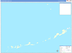 Aleutians West Borough (County), AK Digital Map Basic Style